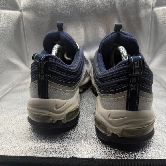 Size 11 Nike Air Max 97 Navy Blue White Gray Mens Dallas Cowboy Shoes DH0612-400